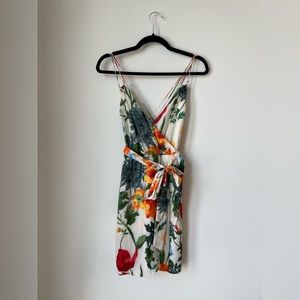 Alice + Olivia floral, silk-blend dress